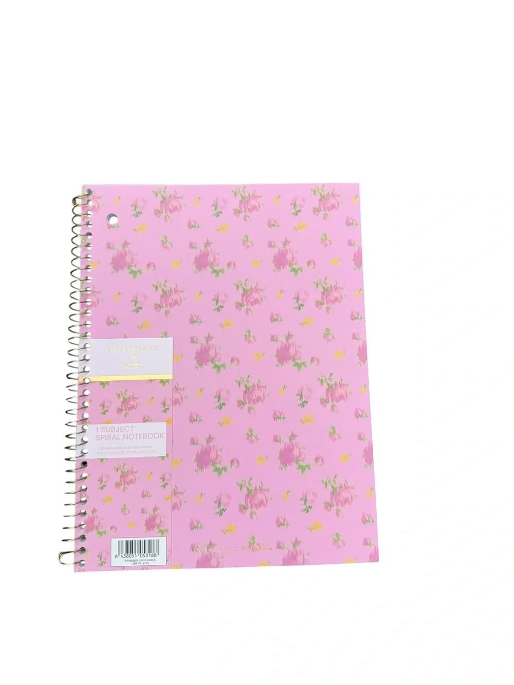 Loveshackfancy pink Floral notebook Ikat rose Ibiza sunset set of 3